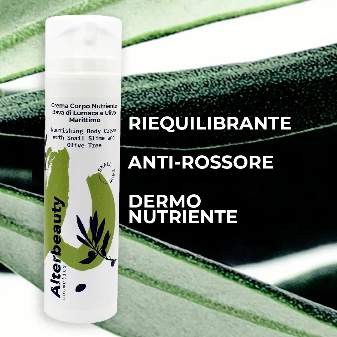 Crema Corpo Nutriente Bava di Lumaca e Ulivo Marittimo