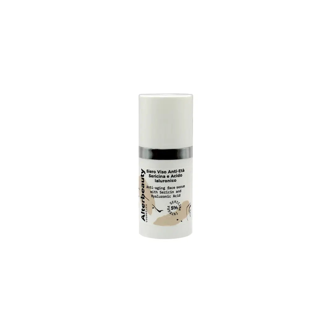 Siero viso Anti-età Sericina 5% e Acido Ialuronico