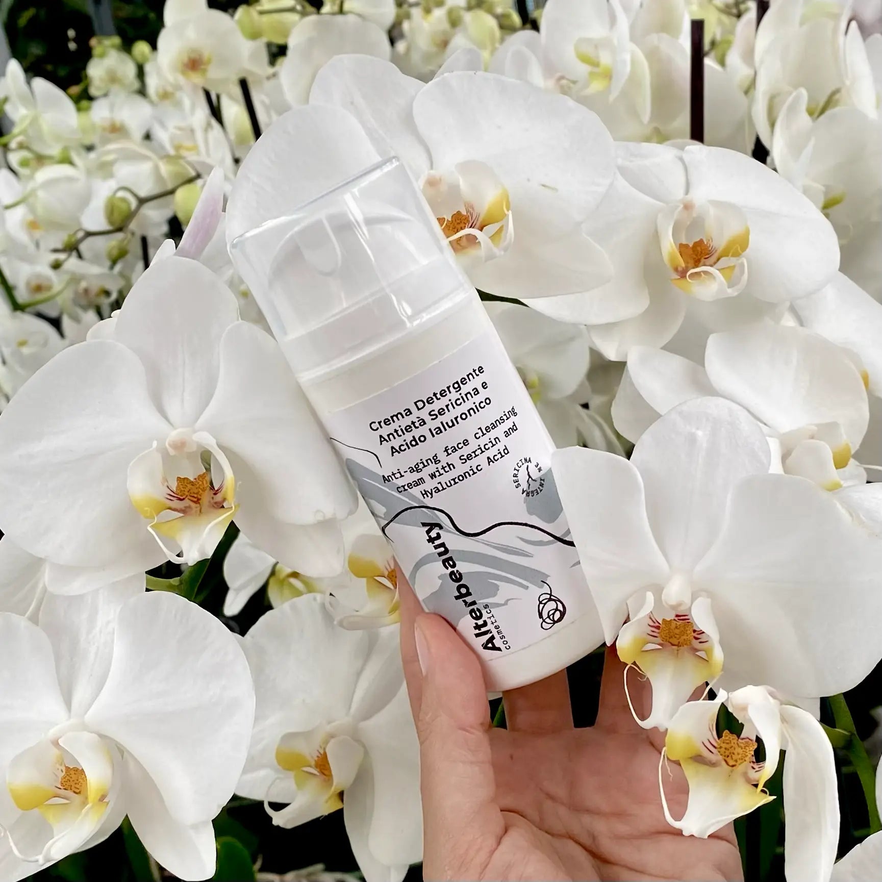 Crema Detergente Anti-età Sericina e Acido Ialuronico