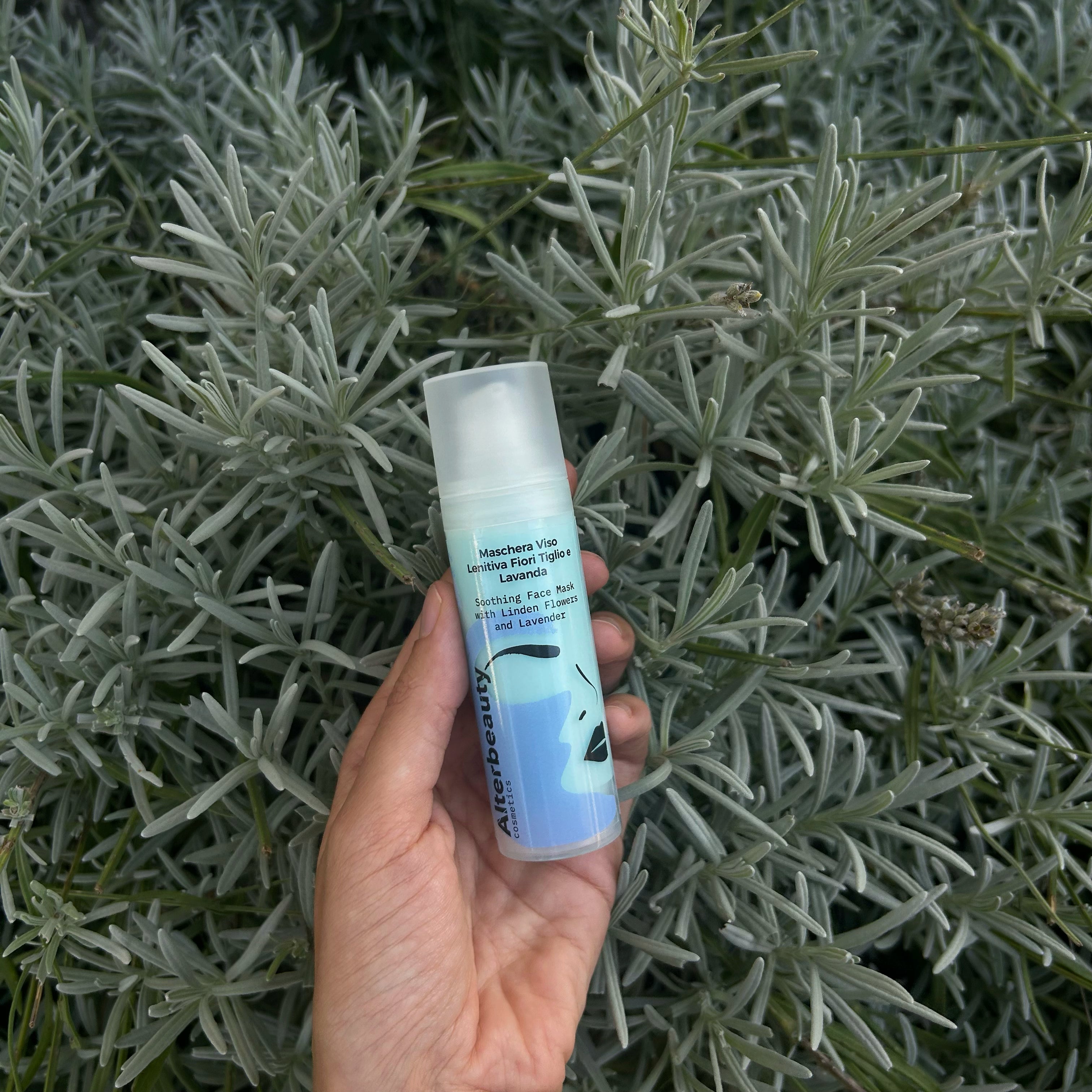 Maschera viso Lenitiva Fiori Tiglio e Lavanda