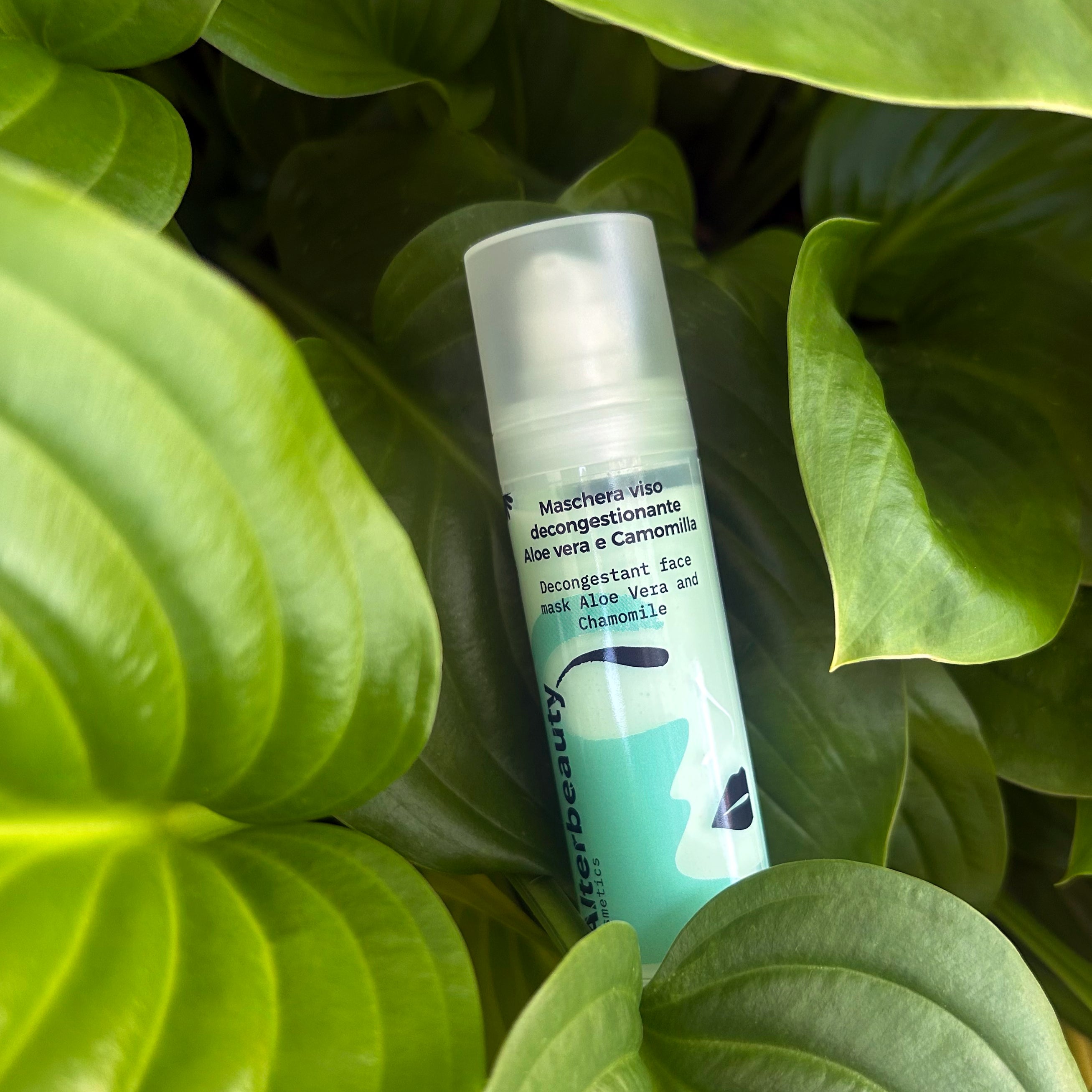 Maschera viso Decongestionante Aloe vera e Camomilla