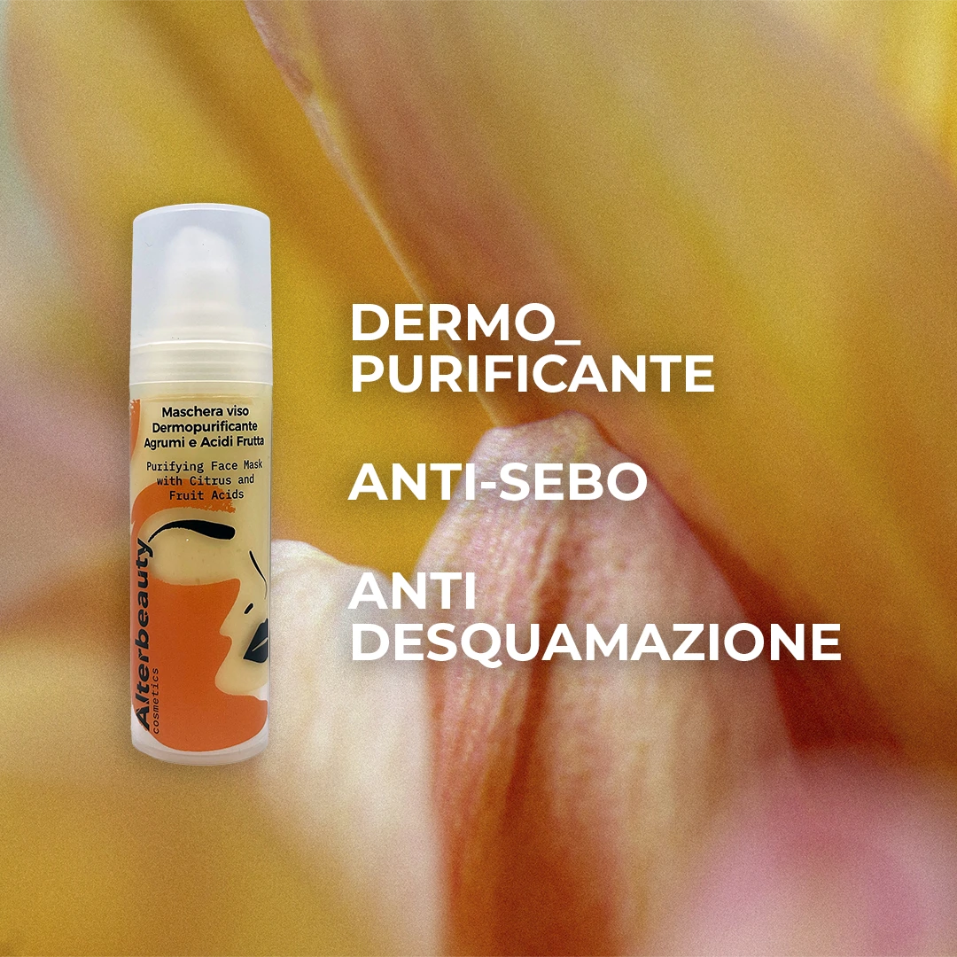 Maschera viso Dermopurificante Agrumi e Acidi Frutta