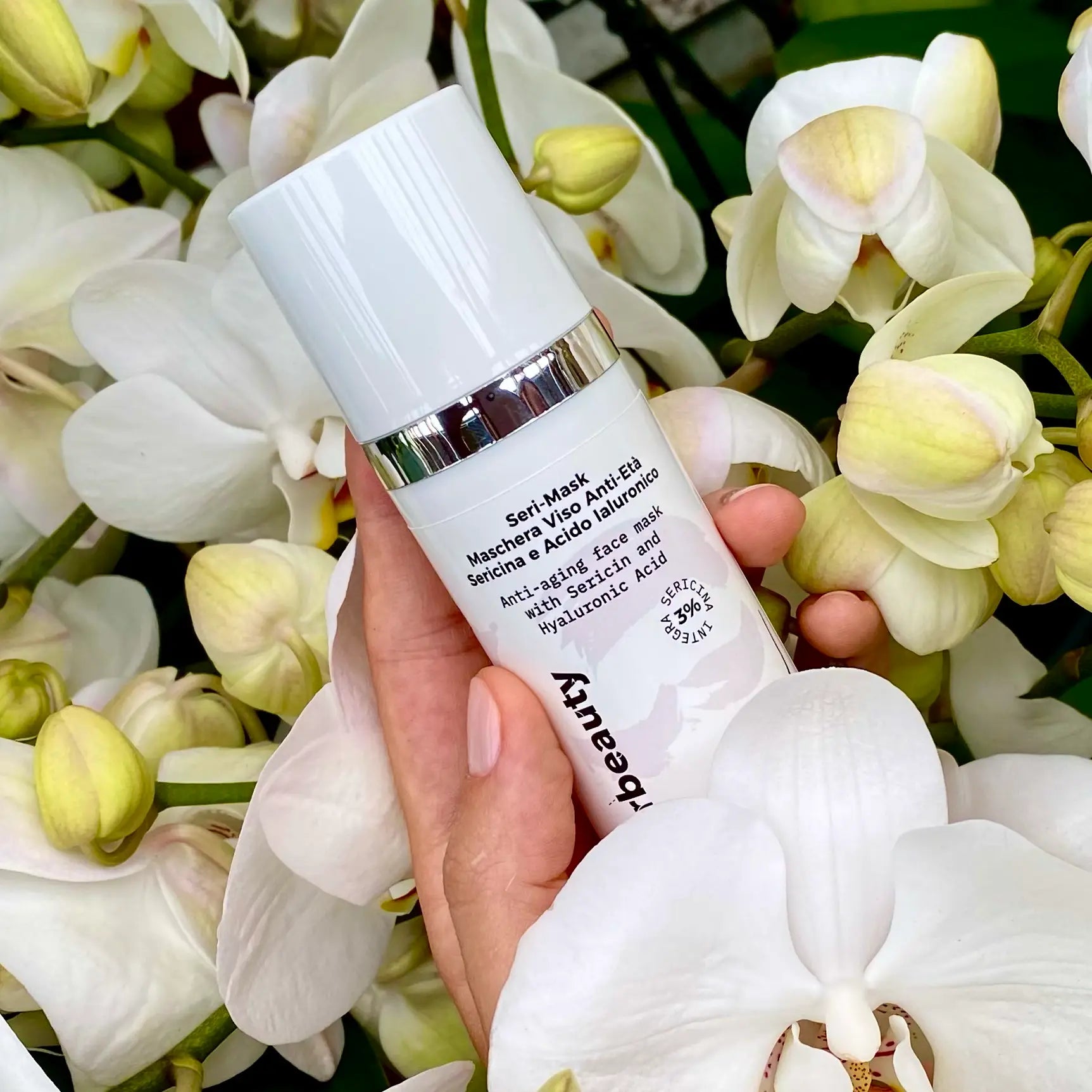Seri-Mask Maschera viso Anti-età Sericina 3% e Acido Ialuronico