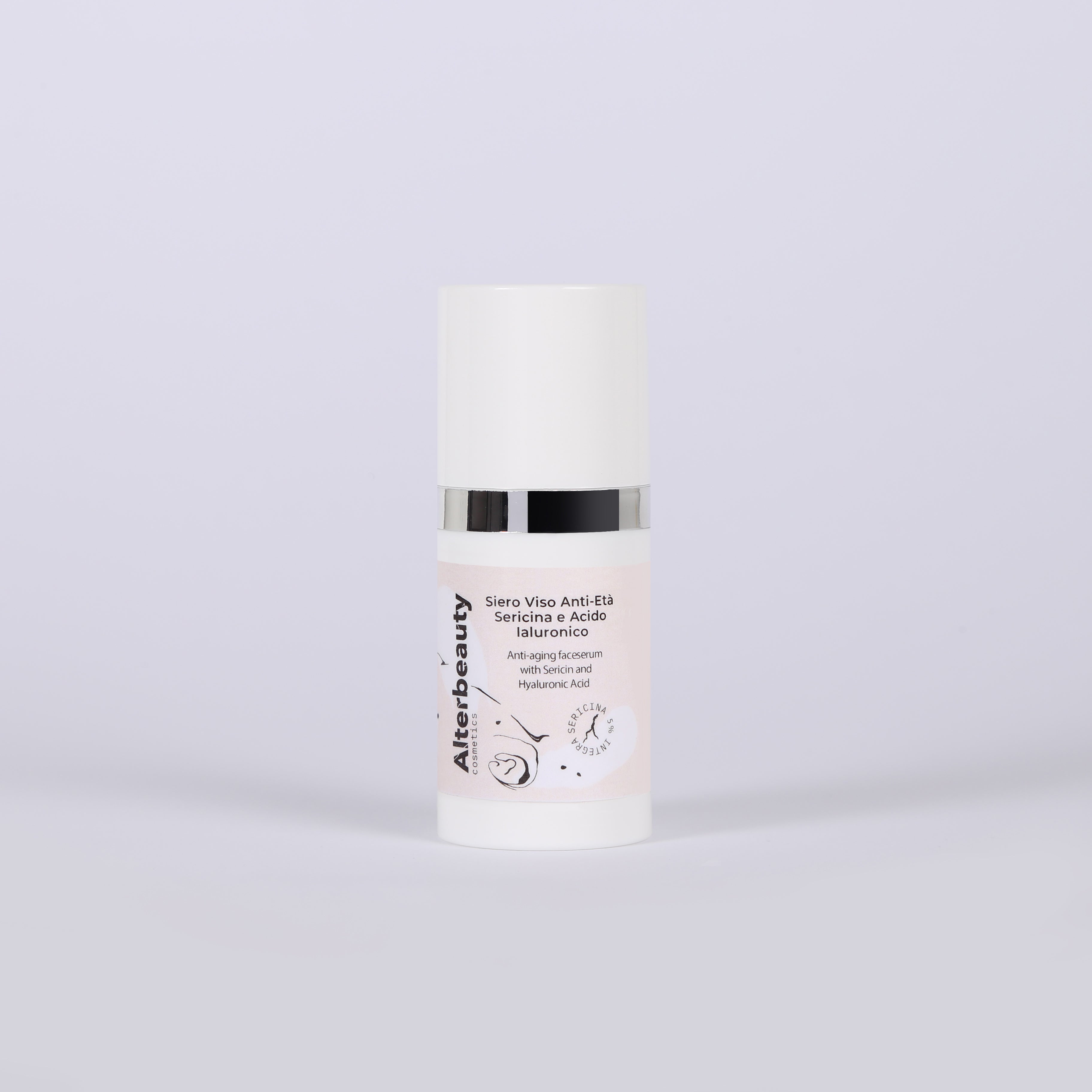 Siero viso Anti-età Sericina 5% e Acido Ialuronico